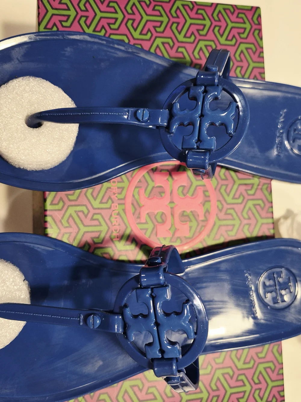 Tory Burch Women’s Blue Jelly Thong Sandals Size 7